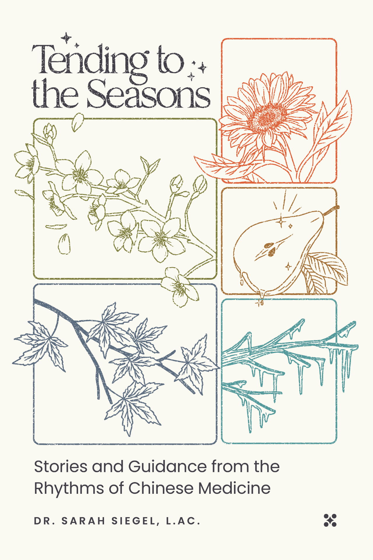 Front cover of Tending to the Seasons by Dr. Sarah Siegel L.Ac.