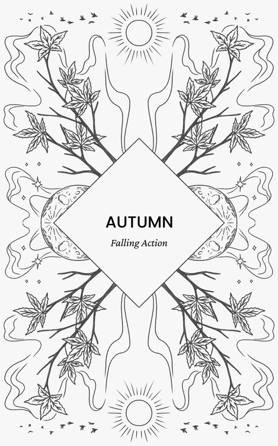 Autumn seasonal plate from the book