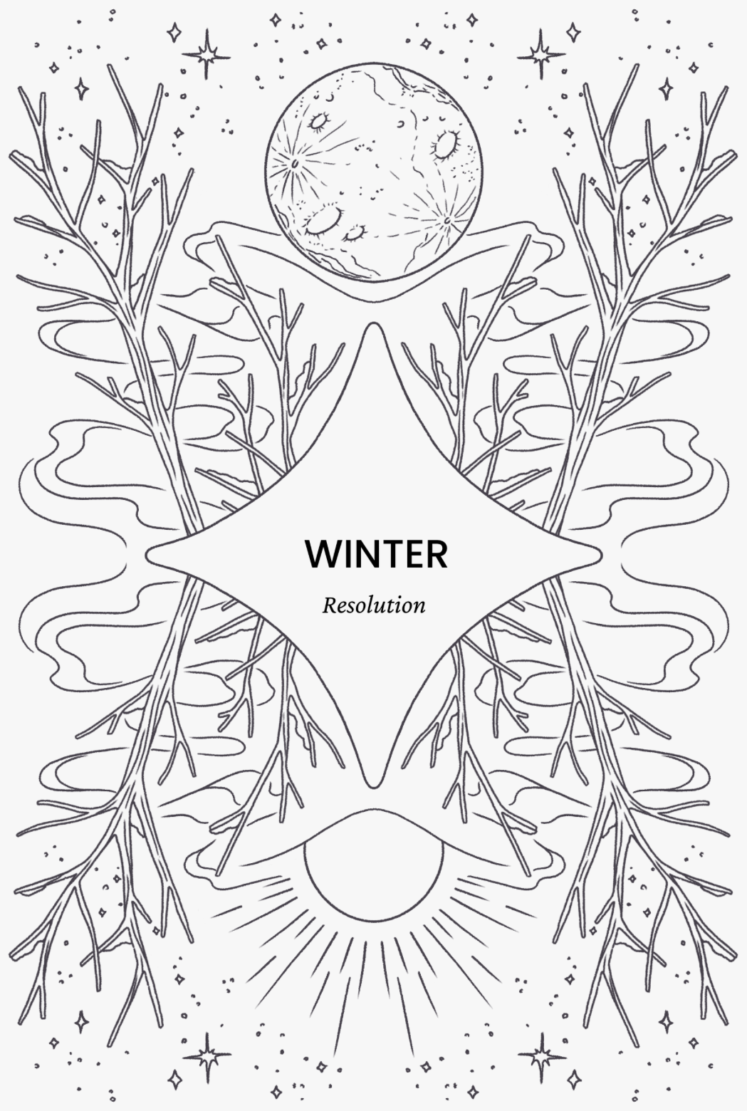 Winter seasonal plate from the book