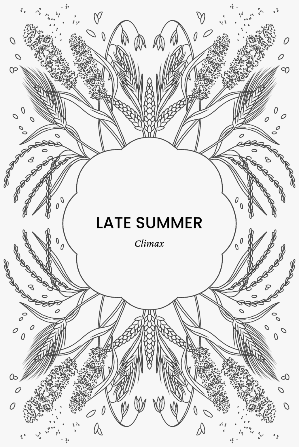 Late Summer seasonal plate from the book
