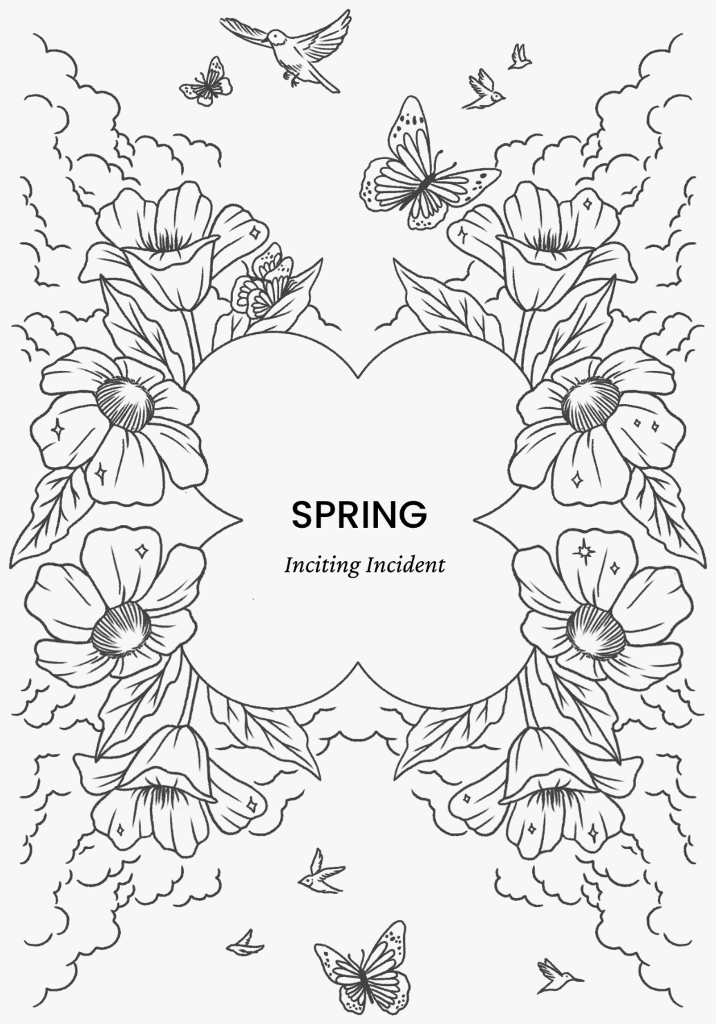 Spring seasonal plate from the book